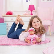 First Words 13 Pink Baby Doll Toy W/ Pacifier & Matching Cap