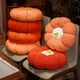 thumbnail image 1 of Fiudx Cojín con Forma de Calabaza, Relleno de Espuma de Polipropileno Suave y Elástica, Tejido de Terciopelo, Cómodo Asiento de Suelo, Tatami, Asiento para Invitados, Cama para Mascotas, Tamaño 40 X, 1 of 7