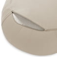 thumbnail image 3 of Node Fitness Zafu Meditation Cushion, 15" Round Buckwheat Yoga Pillow with Organic Cotton Cover - Natural, 3 of 7