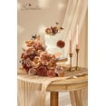 thumbnail image 3 of Flores Artificiales Serwalin en Marrón y Terracota de Seda y Espuma, 3 of 8
