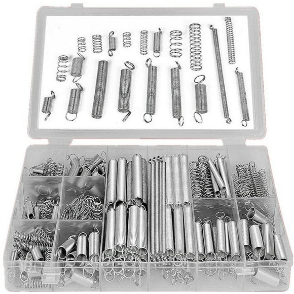 Tension and Compression Springs Spring Assortment Box - 200 Pieces