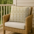 thumbnail image 5 of Creative Products Herringbone Print Yellow 20 x 20 Indoor / Outdoor Pillow, 5 of 8