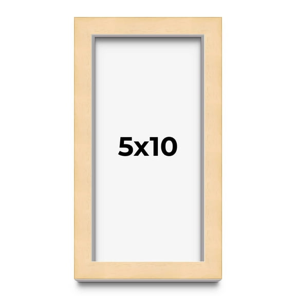 5x10 IN Shadow Box Frame Brown | 0.875 Inches Deep Real Wood Contemporary Shadowbox Display Frame |