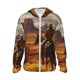 thumbnail image 1 of Fotbe Western Desert Cowboy Cloud Chaqueta con Protección Solar UPF 50+ para Hombre y Mujer, Camisa con Capucha y Bolsillos-XX-Large, 1 of 7