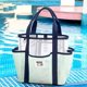 thumbnail image 4 of Travel Beach Tote Bag with Multi Pockets, Waterproof Mesh Beach Bags, Large Capacity Handheld Cosmetic Zipper Pouch, 4 of 5