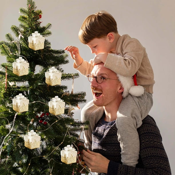 Adornos navideños de espuma para cajas de regalo y decoraciones para el árbol de Navidad | Decoración colgante con diseño calado | Decoración para interiores: árbol de Navidad, puerta