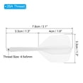 thumbnail image 2 of Uxcell Plastic 2BA Integrated Dart Shaft and Flights Replacement, White 3 Pack, 2 of 5