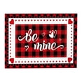 thumbnail image 2 of Cqxid Tapis à Moins de 5 $ Saint-Valentin Tapis de Porte Intérieur et Extérieur Profil Bas Résistant à la Saleté et Lavable Absorbe l'Eau Antidérapant Tapis d'Entrée Imprimé de Lettres à Carreaux 40x60 cm, 2 of 9