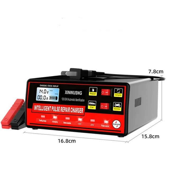 Automatic Intelligent Car Battery Charger 12v24v Motorcycle Battery Multi-functional Charger Suitable For Various Batteries