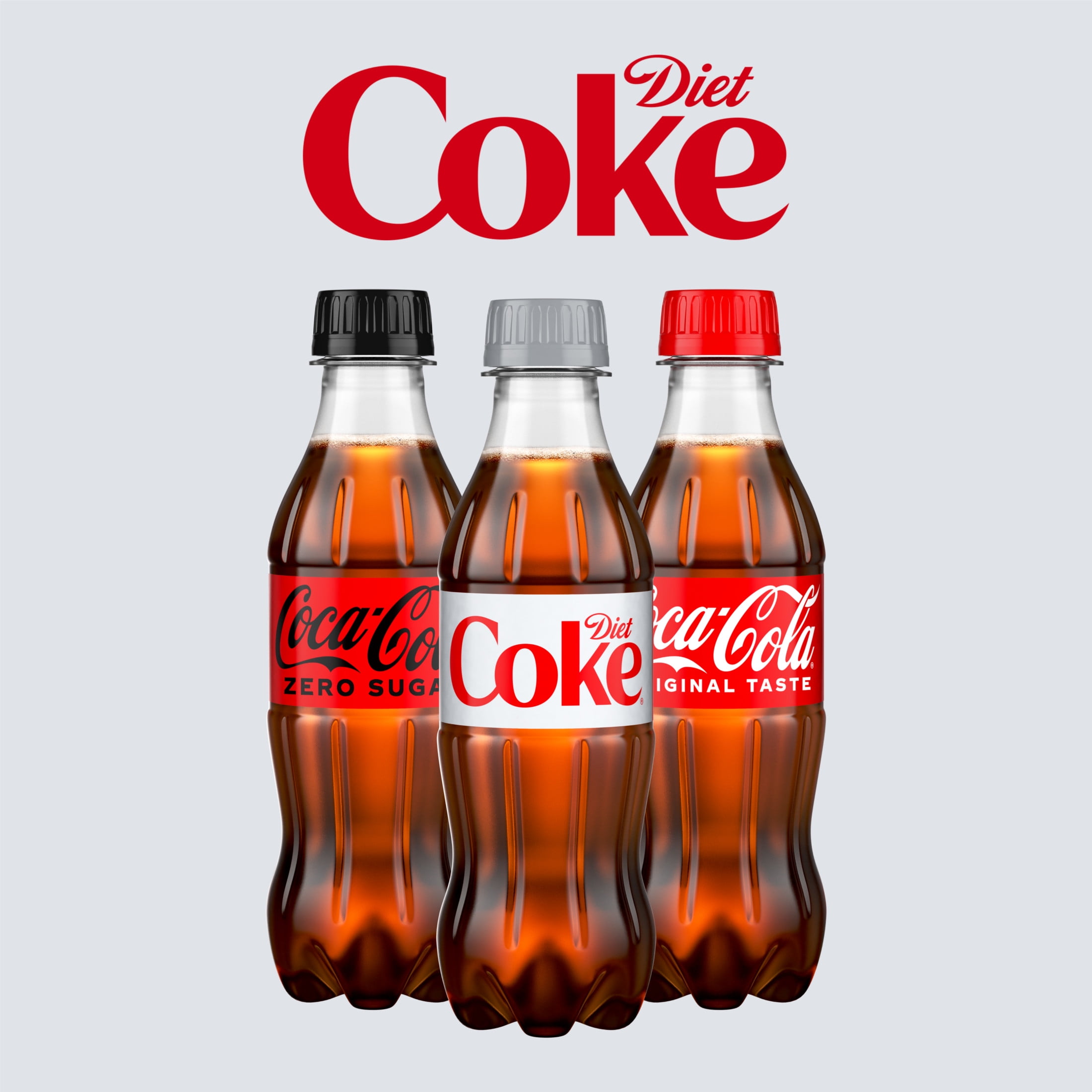 (4 pack) Diet Coke Soda Pop Bottles, 8.55 fl oz, 6 Pack