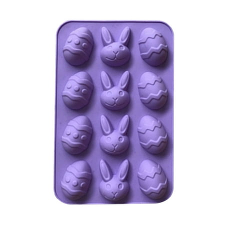

Silicone Ice Cube Molds Chocolate Easter Baking Tray Mould Silicone Cake Ice Soap Bunny Eggs Kitchen，Dining & Bar