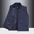 thumbnail image 3 of Chaleco fino de pesca para hombre para primavera-otoño, chaqueta utilitaria de nailon y spandex con múltiples bolsillos, 3 of 5