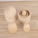 thumbnail image 2 of EeaseMX 5 muñecas Matryoshka de madera sin pintar para manualidades., 2 of 7