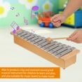 thumbnail image 3 of Glockenspiel Instrumento musical de percusión xilófono de piano de aluminio portátil Glockenspiel de 13 notas con palos de madera Tomshoo  Glockenspiel, 3 of 6