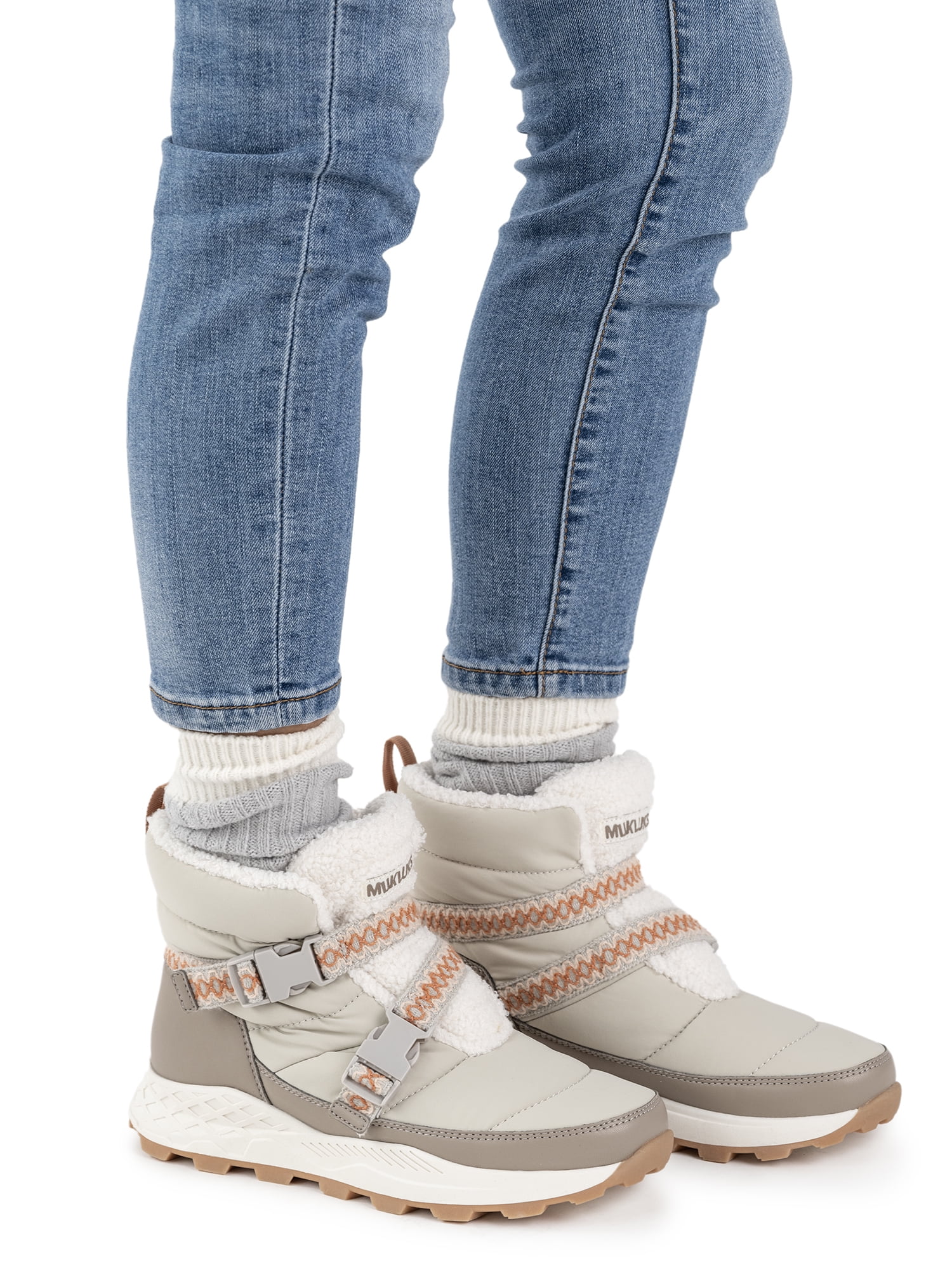 MUK LUKS Women's Wynne Slip On Winter Ankle Boots
