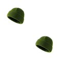 thumbnail image 2 of Qarigey Gorro de lana de punto invierno cálido deportes al aire libre Camping gorro térmico Casual accesorios para la cabeza mujer Verde oscuro 2piezas, 2 of 6