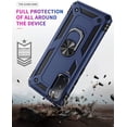 thumbnail image 4 of Grade Blue Case for Samsung Galaxy S20 FE 5G, Heavy Duty Shockproof Phone Case with 360 Metal Rotating Ring Kickstand Holder , Compatible with  Car Mount, 4 of 9