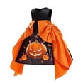 thumbnail image 6 of Glisme Girl Halloween Dress Hallowmas Sleeveless O Neck Gown Cartoon Graphic Cute Toddler Daily Wear 3-4 Years Orange, 6 of 9