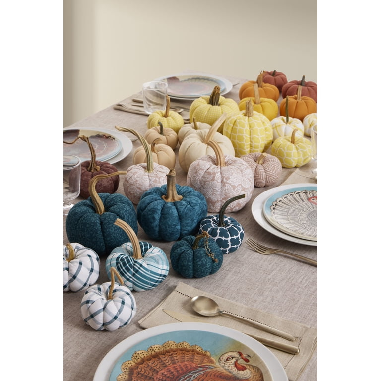 Waverly Inspirations Teal Cotton Fabric Bundle 21x18 inches, 5 Pcs