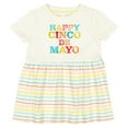 thumbnail image 3 of Inktastic Happy Cinco De Mayo Girls Baby Dress, 3 of 5