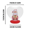 thumbnail image 3 of PVC Inflatable Christmas Ball, Lighted Santa Claus Design with Base, Party Ambience Decor for Patio & Yard, Festive Inflatable Xmas Ball for Outdoor Holiday Decoration, 27.56*28.35in, A, 3 of 8