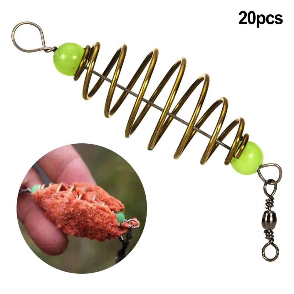fishing bait spring lure inline hanging tackle stainless steel feeder 5 Pcs/Set Sports & Outdoors Fangkenuo, Carp Fishing Spring Feeder,