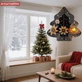 thumbnail image 2 of Stylish Metal Hanging Christmas Tree Wind Spinner - Festive Garden Decoration with Ornaments & Star Perfect for Holiday Cheer, 2 of 6