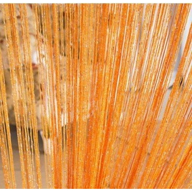 Cortina decorativa con forma de cadena para puerta, hendidura, 100 cm x 200 cm