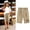Khaki, variant on Children Kids Girls Casual Letter Printed Elastic Waist Casual Pants Breeches With Pocket Girls Pants Size 11-12 Years