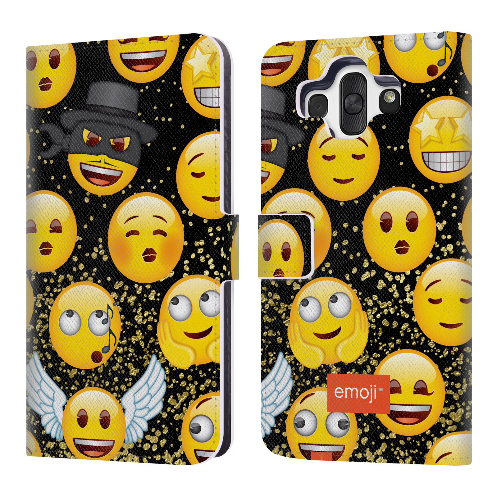 OFFICIAL EMOJI NEW EXPRESSIONS LEATHER BOOK WALLET CASE COVER FOR LG