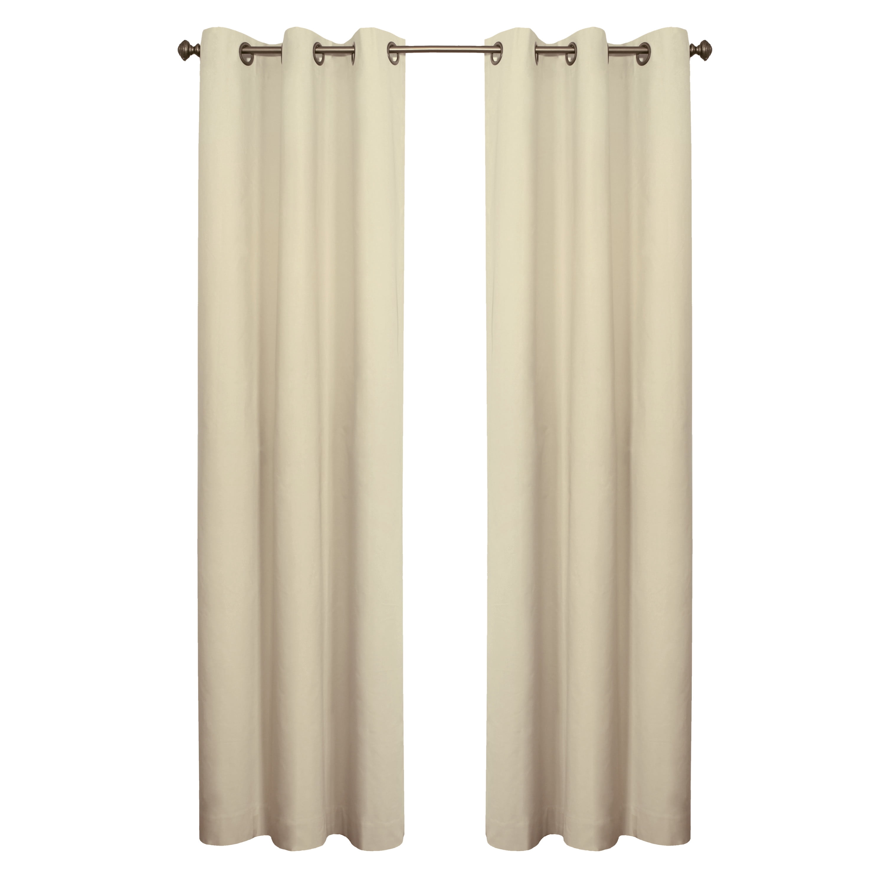 Winmate Insulated Cotton Grommet Curtain Panel - Pair each 40" x 84" in Natural