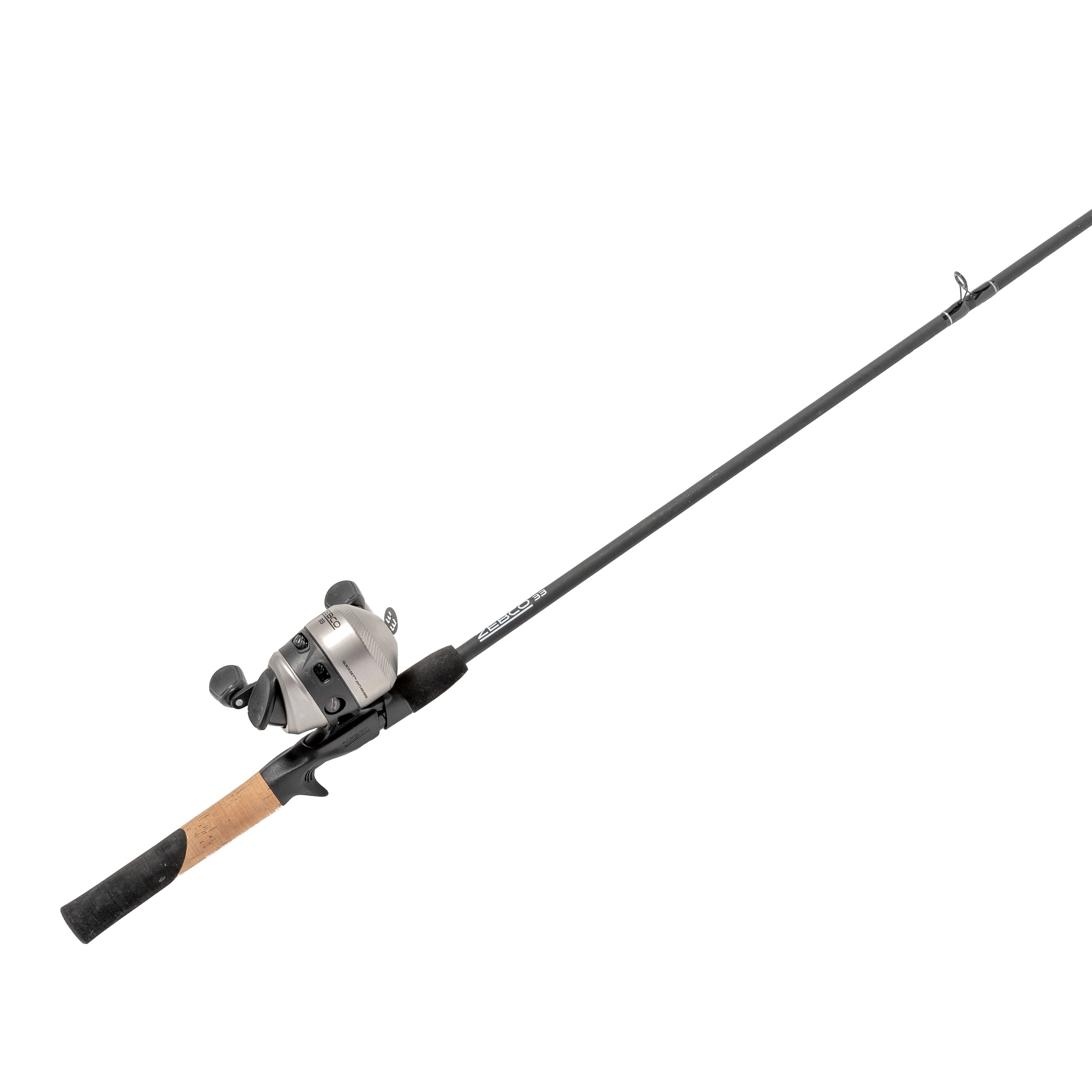 Zebco 33 Bass and Gamefish 5'8 Medium Action Spincast Combo with