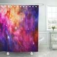 thumbnail image 1 of KSADK Pink Space Galaxy of This Furnished by NASA Orange Universe Cosmos Nebula Earth Shower Curtain 66x72 inch, 1 of 1