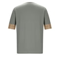 thumbnail image 6 of Tauxra Short Sleeve T-Shirt for Women with V-Neck and Sequin Trim, Casual Pullover Top in Green, 6 of 8
