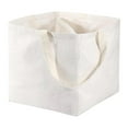thumbnail image 2 of Bolsa organizadora para perchas, bolsa de almacenamiento para perchas, apilable de lona, ​​cuadrada, con asas, soporte para tendedero de baño., 2 of 9