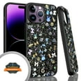 thumbnail image 2 of Xpression Cover for Apple iPhone 14 Pro (6.1") Bling Glitter Sparkle Gemstone Rhinestone 3D Diamonds Rugged Hybrid Shell Fashion Phone Case - Black, 2 of 2