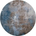 thumbnail image 2 of Addison Rugs Mayfield Premium Machine Washable Transitional Abstract Brown Round Rug, 8' x 8', 2 of 6