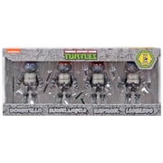 Teenage Mutant Ninja Turtles Herocross Hybrid Metal Figuration TMNT Action Figure 4-Pack [Black & White Ver.]