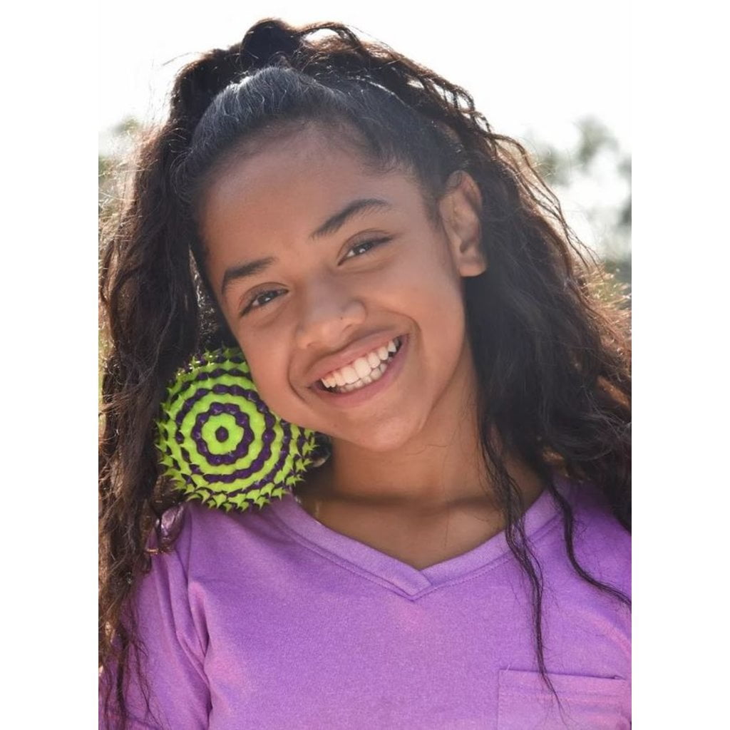 Kess Bouncy Drop Dots Toy Bouncy Ball 85mm – One Ball, Assorted Colors