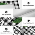 thumbnail image 6 of Black White Checkered Outdoor Rug for Patio/Deck/Porch, Non-Slip Large Area Rug 6 x 9 Ft, Farmhouse Buffalo Plaid Botanical Indoor Outdoor Rugs Washable Area Rugs, Camping Rug Carpet Runner, 6 of 8