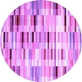 thumbnail image 1 of Ahgly Company Indoor Round Abstract Purple Contemporary Area Rugs, 7' Round, 1 of 4