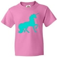 thumbnail image 3 of Inktastic Aqua Unicorn Youth T-Shirt, 3 of 5