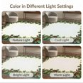 thumbnail image 7 of ODIKA 8'x10' Washable Area Rug Round Leaves Rings Festive Botanical Snake Motif Border Circle for Dining Room, Large Office, Lounge, Non-Slip Chair-Friendly Mat, 7 of 7