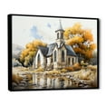 thumbnail image 2 of Designart "Lansdcape Church Calm Abode III" Spiritual Floater Framed Canvas Print, 2 of 7
