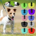 thumbnail image 2 of 650ml Silicone Dog Treat Pouch-Small Training Bag-Portable Dog Treat Bag for Leash with Magnetic Closure and Waist Clip, 2 of 8