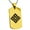 Gold, variant on Stainless Steel Kamei Samurai Crest Engraved Dog Tag Pendant Necklace