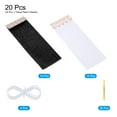 thumbnail image 3 of Uxcell 20Pcs Black,White Tassel Garland Banner w Rope for Wedding Birthday Party Decoration, 3 of 6