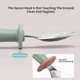 thumbnail image 4 of 316 Stainless Steel Silicone Spoon for Babies To Eat Independently Training Spoon for Children's Tableware Set 2pack, 4 of 7