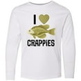 thumbnail image 3 of Inktastic Crappie Fishing I Love Crappies Long Sleeve Youth T-Shirt, 3 of 5