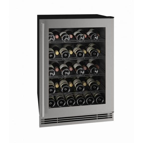 U-LINE Hwc024 24" Wine Refrigerator With Stainless Frame Finish (115v/60 Hz Volts /60 Hz Hz) UHWC024SG01A